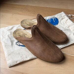 Sabah Brown Slip-On Mule Loafers